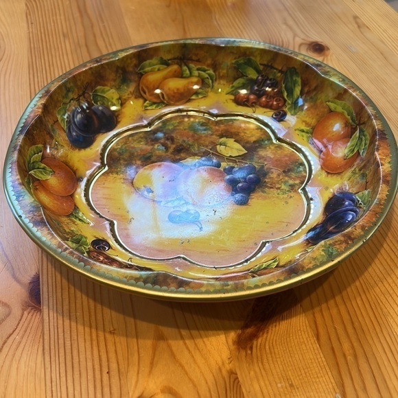 Daher Decorated Ware Metal Fruit Bowl Vintage - Picture 2 of 9